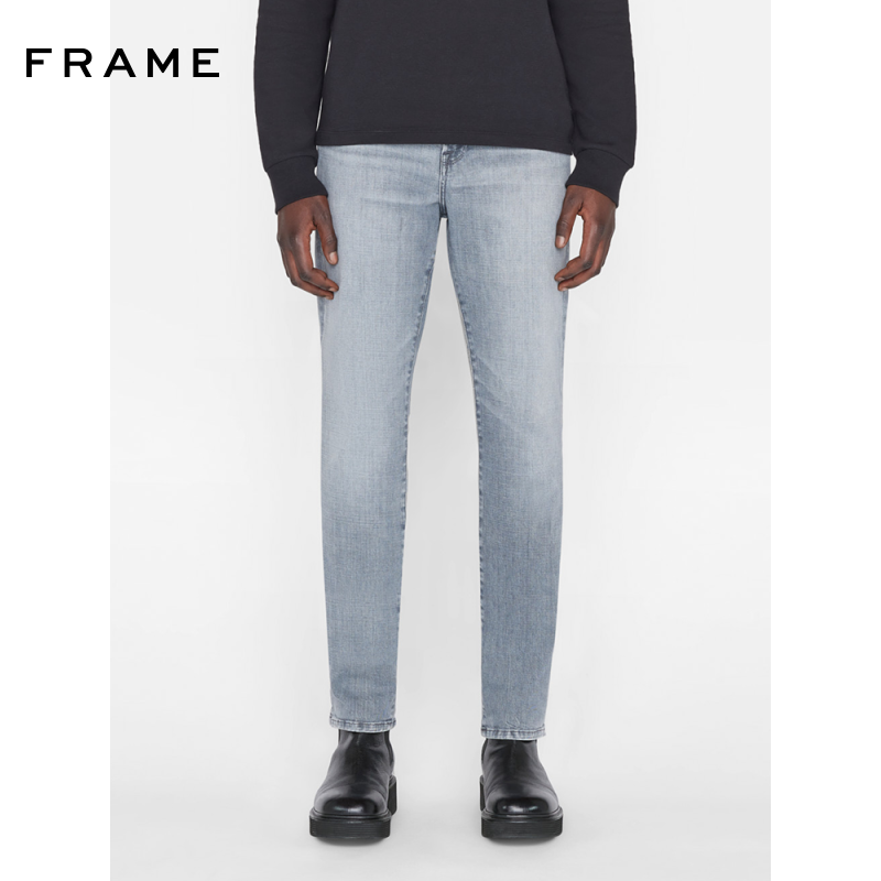 FRAME男士中腰修身弹力牛仔裤 L'HOMME SLIM