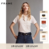翻领POLO衫 FRAME女士百搭基础款 休闲老钱风短袖