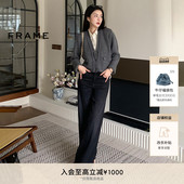 PALAZZO SLIM FRAME女士高腰高弹宽松阔腿牛仔裤