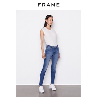 春季 FRAME女高腰紧身高弹牛仔裤 显身材 女装 SKINNY HIGH