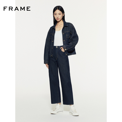 FRAME女士宽松直筒牛仔裤长裤THE HANG