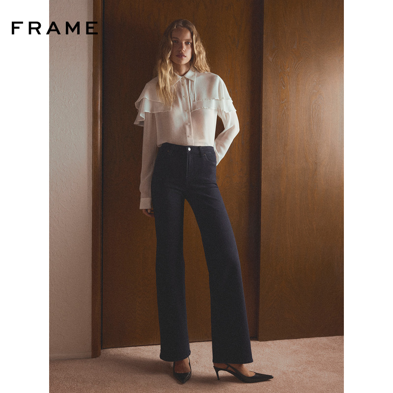 【2025秋冬新款】FRAME女士高腰宽松阔腿牛仔裤LE SLIM PALAZZO