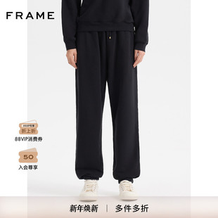 长裤 FRAME女士抽绳黑色卫裤 运动裤
