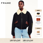 FRAME毛领拼接休闲棒球服外套夹克复古男女同款