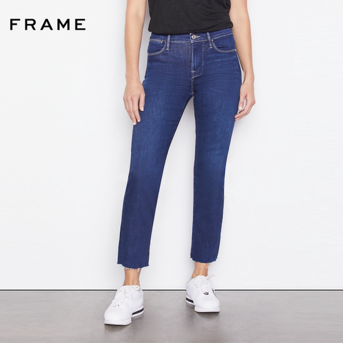 女式高腰高弹直筒FRAME