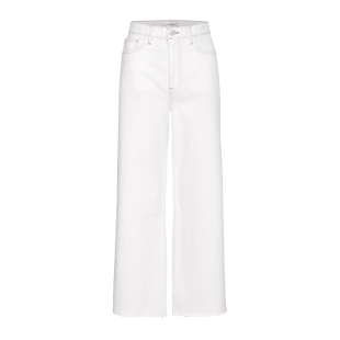 FRAME女士白色直筒牛仔裤挺括垂感休闲长裤