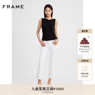 FRAME女士高弹九分微喇牛仔裤 CROP REBOOT