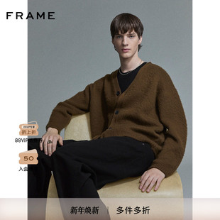 针织开衫 V领长袖 FRAME男士 毛衣 2025秋冬新款