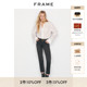女装 FRAME女高腰直筒牛仔裤 春季 款 九分裤 靴裤