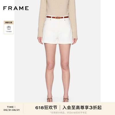 FRAME女士高腰设计牛仔短裤 CHARM SHORT