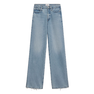 FRAME女士毛边阔腿直筒牛仔裤美式WIDE LEG JANE