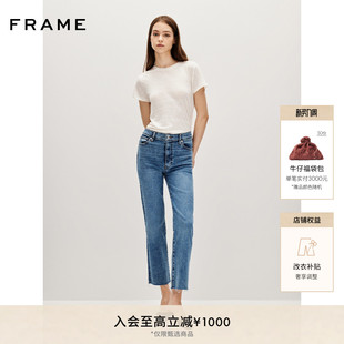FRAME女士宽松直筒牛仔裤 STRAIGHT SLEEK
