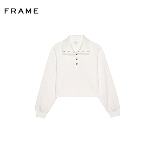 【春夏款】FRAME女士设计感翻领套头卫衣 休闲运动