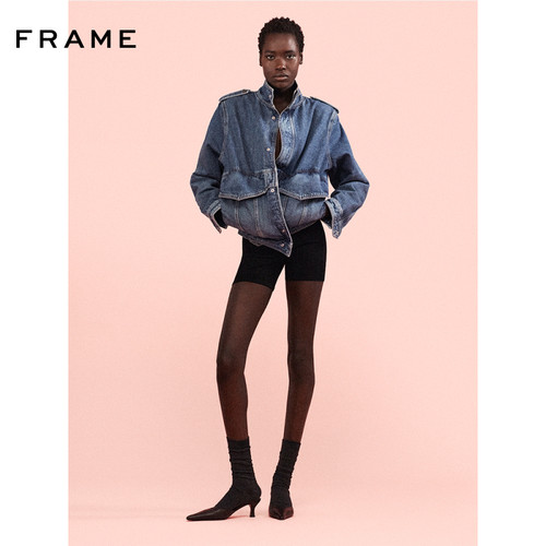 FRAME女士黑色弹力短裤打底骑行裤 Jestset
