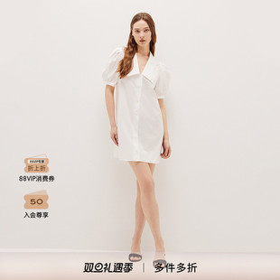 新品 FRAME女士娃娃领水手风短裙连衣裙 2025新款