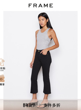 FRAME女士经典中腰高弹九分喇叭牛仔裤 LE PIXIE