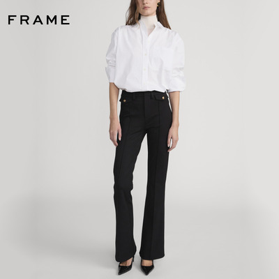 【2026早春新款】FRAME女士阔腿直筒高腰休闲长裤 REBOOT TROUSER