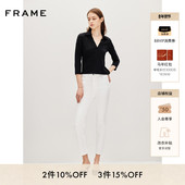 FRAME女士九分修身 多色 CROP 直筒牛仔裤 PENCIL