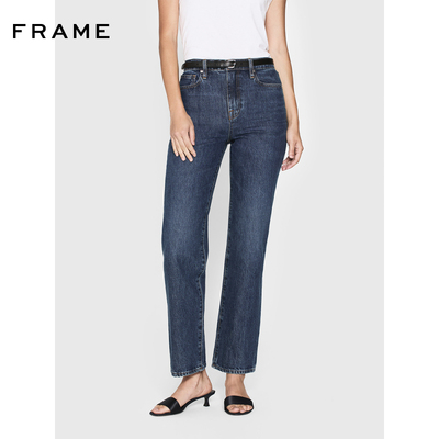 FRAME女士宽松直筒牛仔裤长裤JANE ANKLE