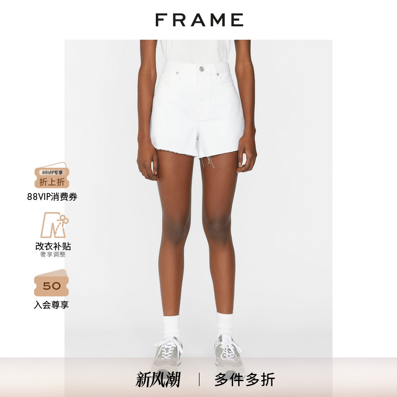 新品FRAME中腰牛仔短裤