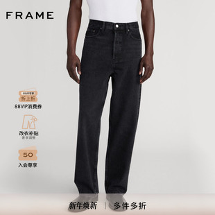 2025秋冬新款 BAGGY FRAME男士 复古宽松阔腿牛仔裤 JEAN 美式