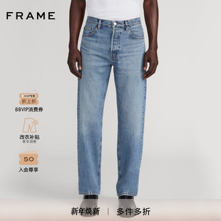 RELAXED 直筒做旧休闲牛仔裤 FRAME男士 JEAN 2025秋冬新款