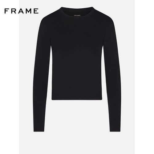 FRAME女士长袖圆领打底叠穿经典修身上衣