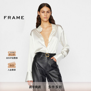 上衣气质通勤多色 衬衫 LWSH2434 宽松长袖 FRAME女士法式