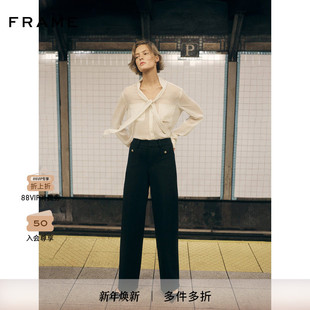 SLIM FRAME女士高腰通勤阔腿休闲裤 PALAZZO 2025秋冬新款