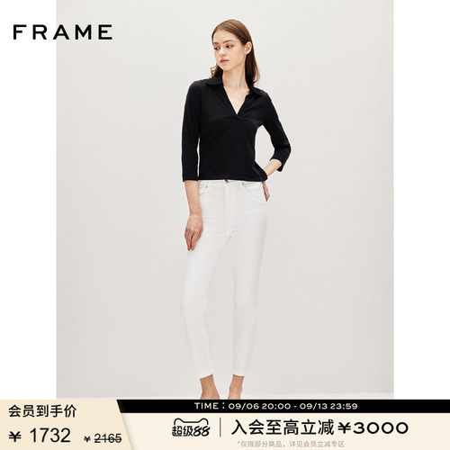 FRAME女士九分修身直筒牛仔裤 PENCIL CROP 多色