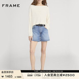 【春夏新品】FRAME女士美式复古高腰牛仔短裤 EVERYDAY SHORT