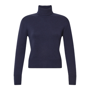 FRAME女士宽松高领落肩羊绒内搭针织毛衣休闲上装慵懒优雅