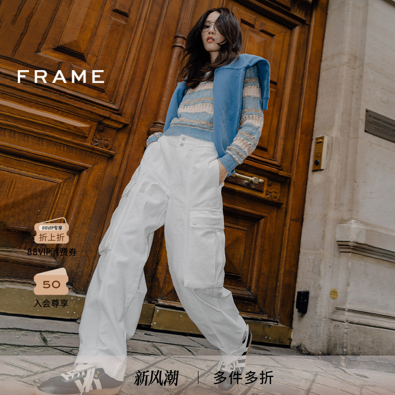 新款长裤工装裤FRAME复古