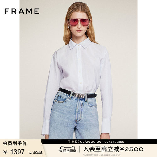 FRAME女士经典宽松半裤牛仔短裤 TIMELESS SHORT