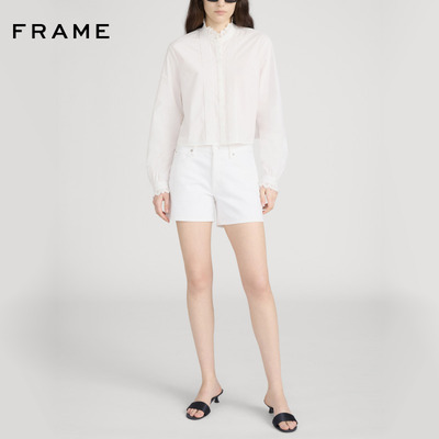 【春夏新品】FRAME女士直筒牛仔短裤THE LONG HANG SHORT