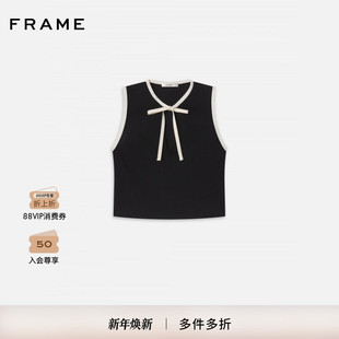 吊带背心内搭打底短款 FRAME女士无袖 设计感上衣 2025秋冬新款