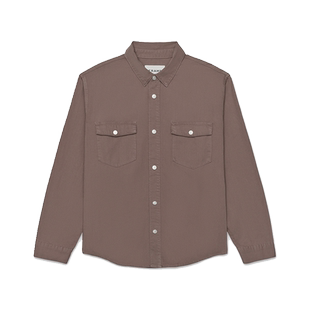 FRAME男士基础款坚挺质感双口袋色牛仔衬衫