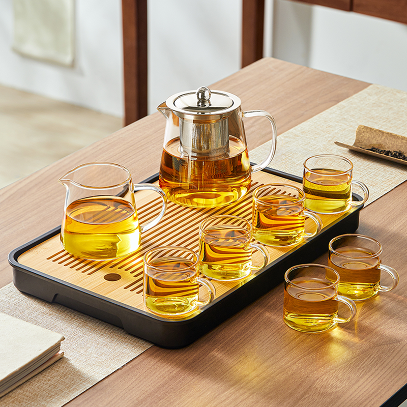 玻璃茶具套装2026新款耐高温家用办公室轻奢高档喝茶功夫茶泡茶壶