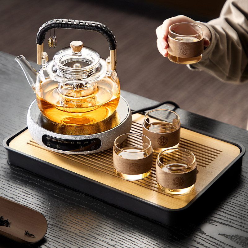 电陶炉煮茶玻璃茶壶煮茶器2026新款耐高温家用烧水壶茶具多功能