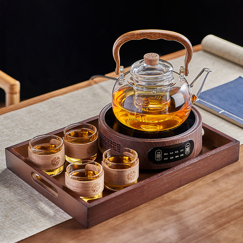 玻璃煮茶壶套装电陶炉煮茶烧水壶专用2026新款家用耐高温煮泡茶器