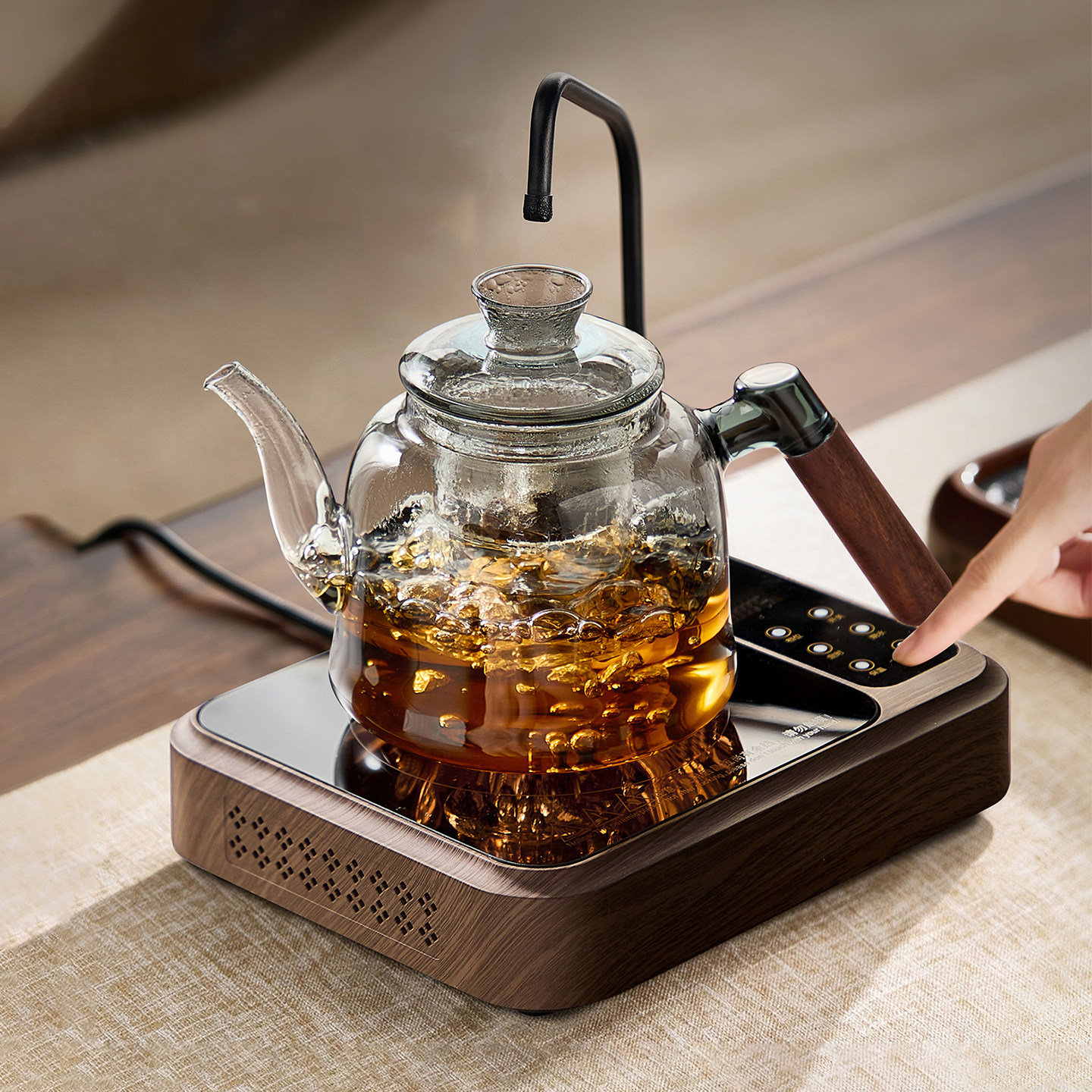 自动上水一体煮茶套装