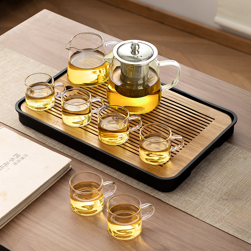 玻璃茶具套装2026新款耐高温家用办公室轻奢高档喝茶功夫茶泡茶壶