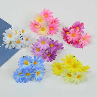 饰 波斯菊花串仿真花3叉雏菊花头手工DIY配件花盒礼品盒伴手礼盒装