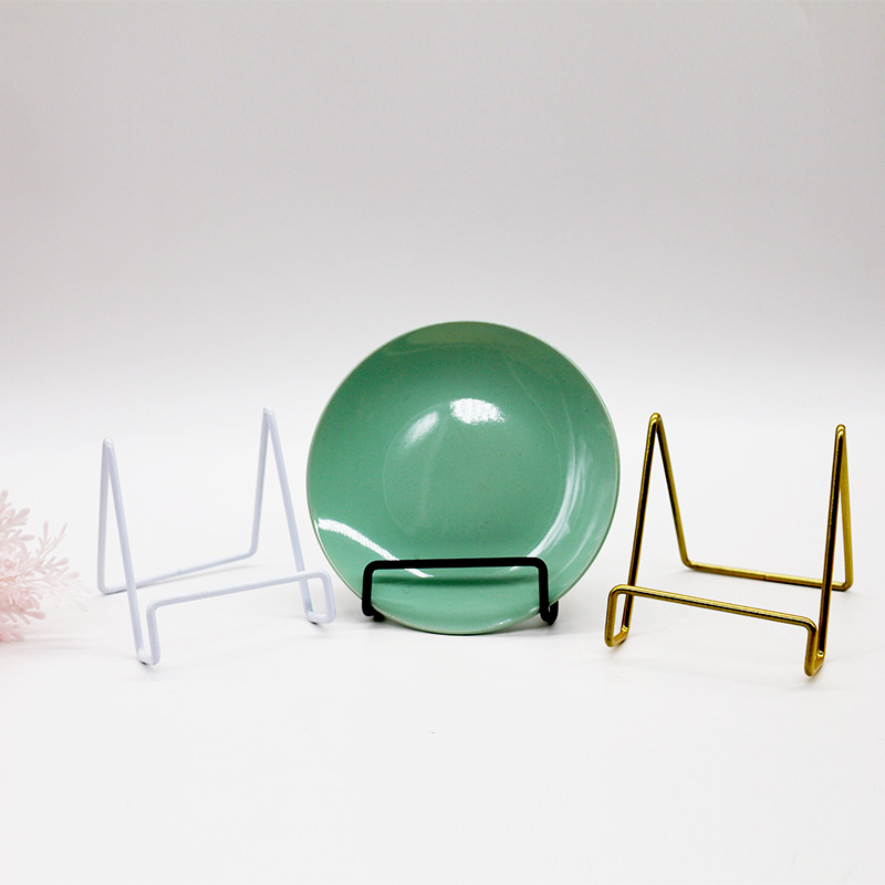 创意几何铁艺桌面置物架