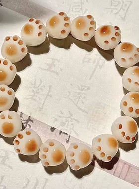 招财猫串珠手链小众设计