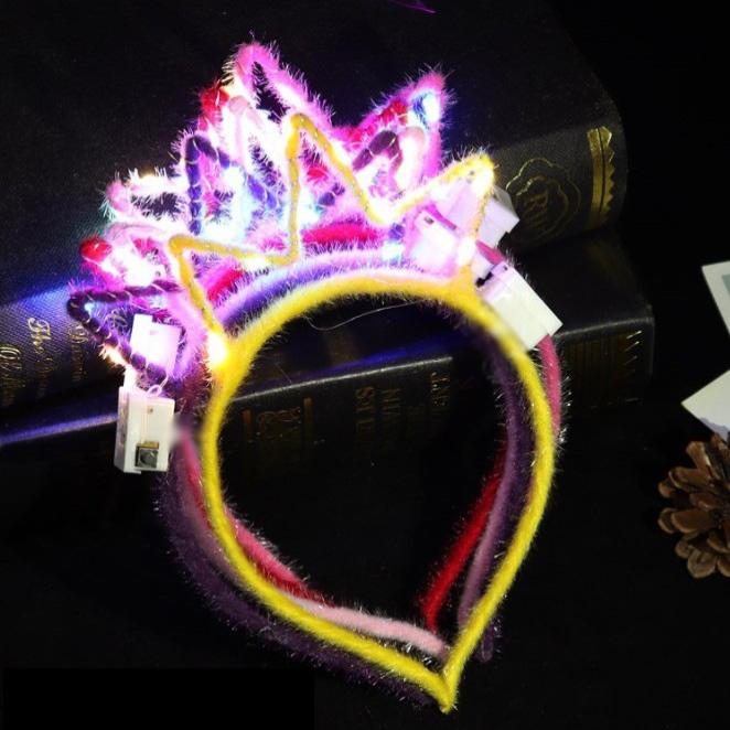 发光猫耳朵闪光发箍带灯头饰