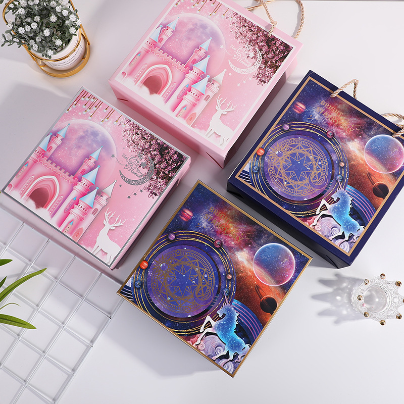 ins生日结婚伴手礼礼盒亚马逊天地盖折叠礼物盒子糖果盒礼品盒