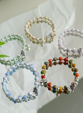 文艺国风陶瓷手串新中式百搭