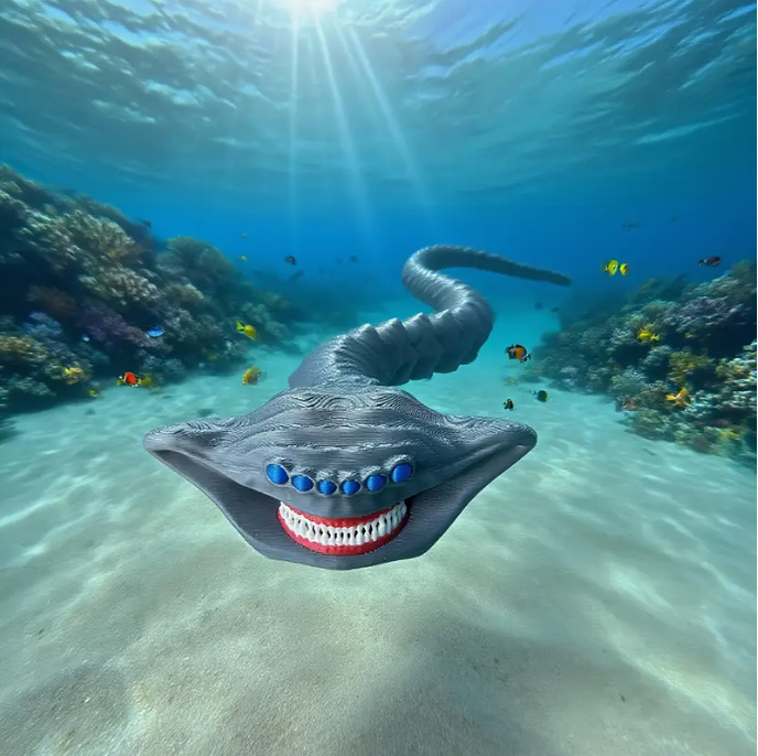 混沌之龙利维坦食海者玩具手办3D打印深海迷航玛雅布鲁怪兽摆件