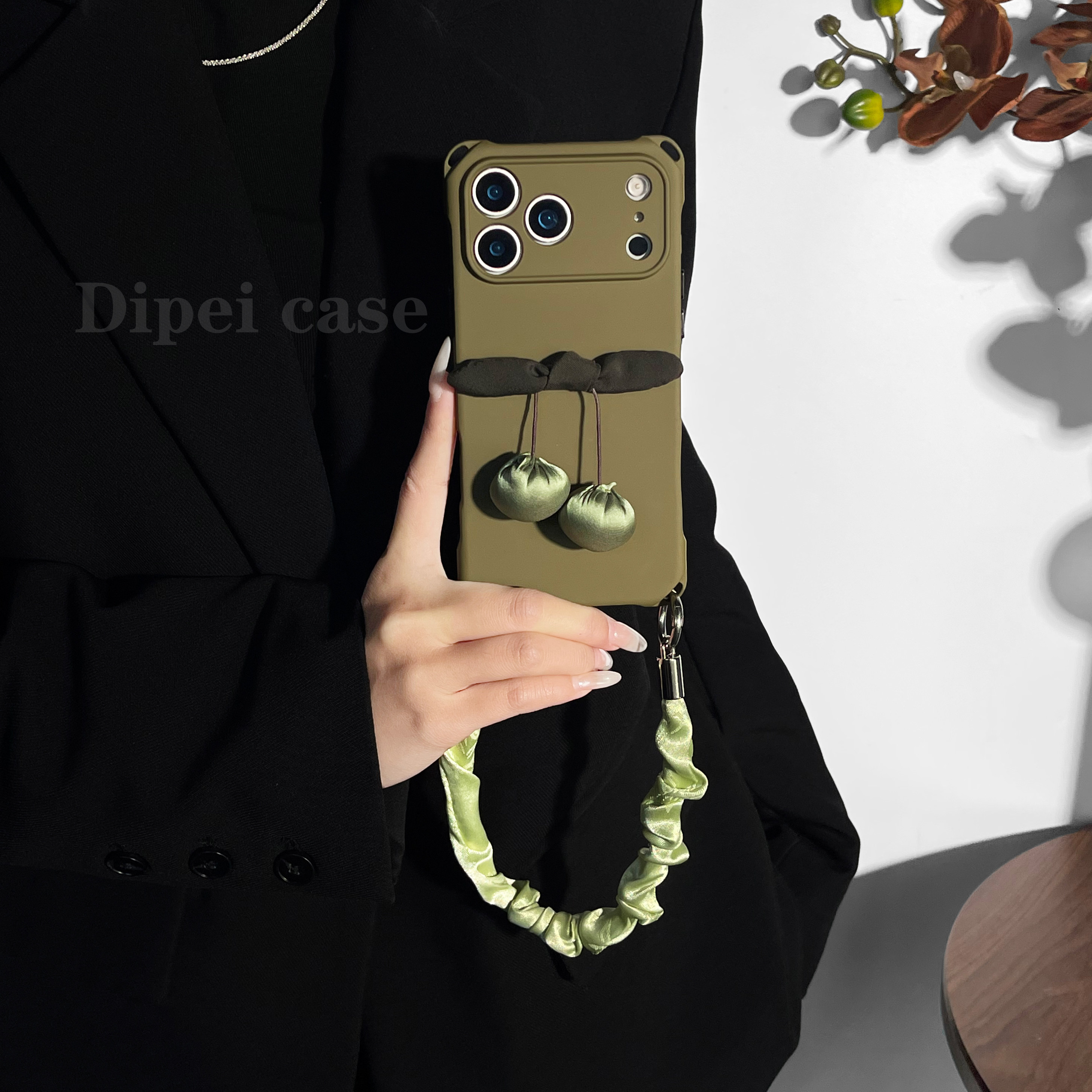 低调有质感~mate60pro挂绳手机壳四角带孔17Promax适用iPhone苹果16plus小米15/14华为pura70/80斜挎手提小众